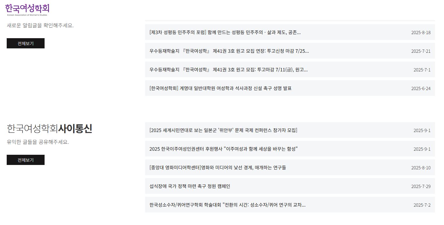 한국여성학회